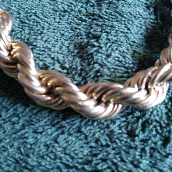 14K Gold Overlay 20 mm Dookie Rope Chain Heavy Nec - Picture 2 of 4